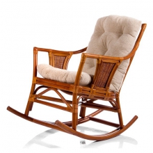 Кресло-качалка Canary из дерева с подушкой
