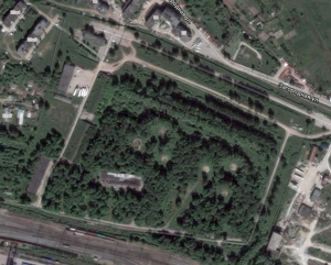 Снимок со спутника, зона строительства